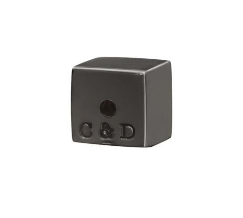 C&D CUBE EARRING BACK - BLACK