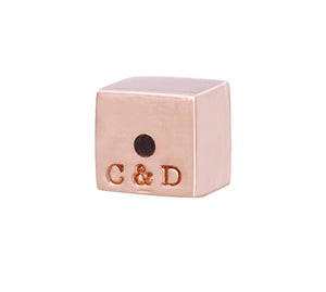 RECTANGLE STUDS - ROSE GOLD