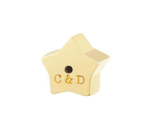 C&D STAR EARRING BACK - YELLOW GOLD