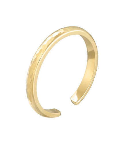 SKINNY CUFF RING - YELLOW GOLD