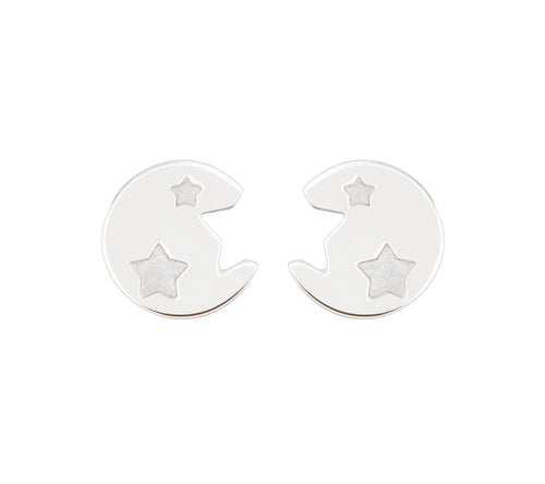 STAR THUMBTACK STUDS - WHITE GOLD