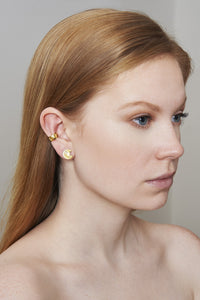 STAR THUMBTACK STUDS - YELLOW GOLD