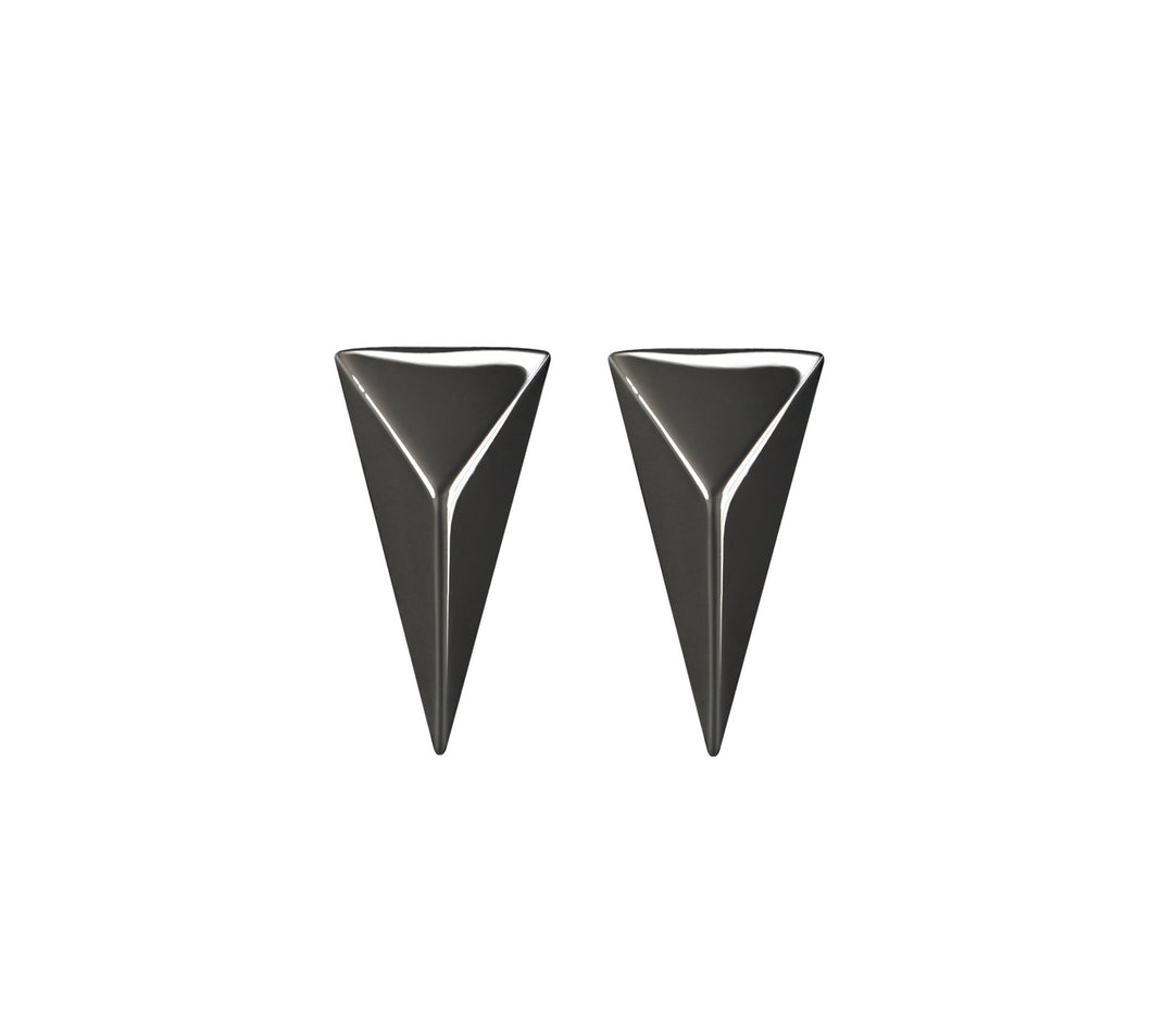 TRIANGLE STUDS - BLACK