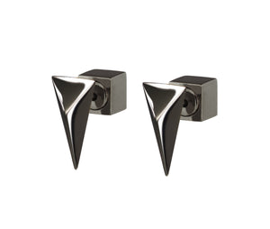 TRIANGLE STUDS - BLACK