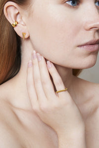SQUARE CUFF - YELLOW GOLD