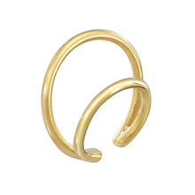 Load image into Gallery viewer, DOUBLE RING CUFF - YELLOW GOLD