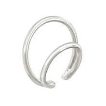 Load image into Gallery viewer, DOUBLE RING CUFF - STERLING SILVER